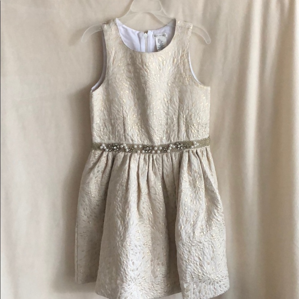 beautiful beige dress, girls 8, $20